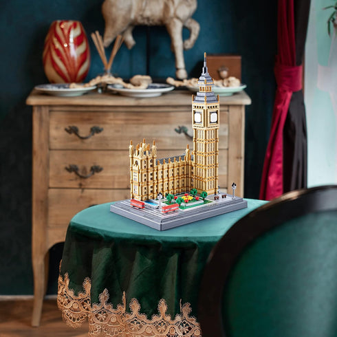 World Famous Architecture Micro Blocks Set 6473 PCS Big Ben Building Model for Hobbyists, Adults, Kids 14+