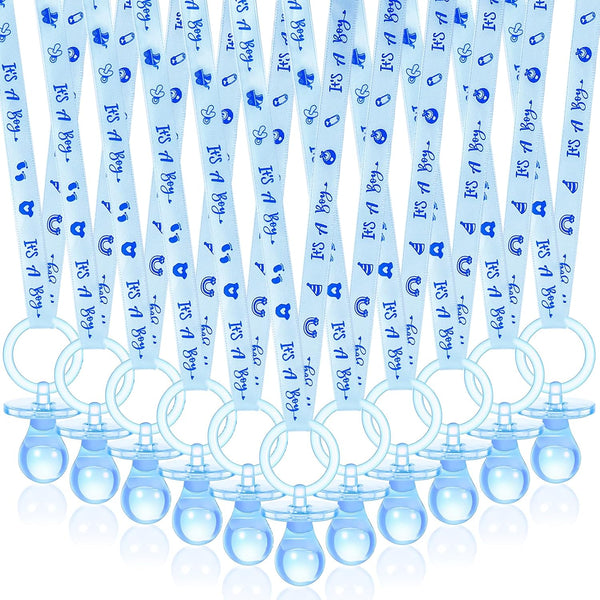ZYFLSQ 60 Pieces Baby Shower Pacifiers Necklace, Acrylic Pacifier Necklaces for Baby