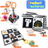 Black and White High Contrast Baby Toys 0-3 Months, Montessori Sensory Infant Tummy Time Toys