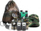Box O' Mart Outdoor Adventure Set for Kids - Camouflage Camping Exploration Toys with Walkie-Talkies
