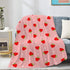 Pink Strawberry Baby Blanket - Super Soft Swaddle for Boys Girls - Cozy Receiving Blanket Stroller Throw 40x30 in for