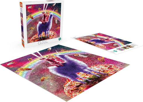 Buffalo Games - James Booker - Laser Llama Kitty - 300 Piece Jigsaw Puzzle for Adults, 21.25 x 15.00