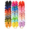 Prohouse 30 PCS Big Bows Baby Nylon Headbands, Hair Bows Elastics for Baby Girls, Newborn Infant Toddler Accessories