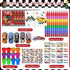 72 Cinrobiye Pcs Race Car Coloring Book Bulk,Checkered Flags Racing Party Favors Goodie Bags Fillers, Let's Go Racing