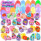 KissFree 24PACK Prefilled Easter Eggs with Easter Pop Toys, 2.75inch Easter Eggs