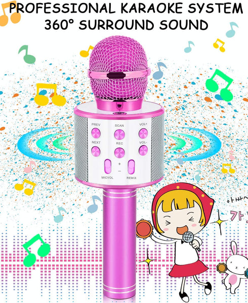 Karaoke Microphone Gifts for Girls Age 4-12, Birthday Toys for 4-12 Year Old Girls - Purple