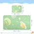 SyXIOP 28" 52" Cartoon Illustration Space Soft Green Cooling Baby Crib Mattress Protector x Washable Pads Washable