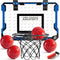 Indoor Basketball Hoop for Kids, Over The Door Mini Hoops with 4 Balls, Sport Toys Gifts for Ages 5-12