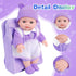 ZNTWEI 12 Inch Backpack Playset Backpack, 3 Baby Doll with Washable Dolls and Accessories Includes Bottles, Nipple