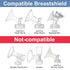 Maymom Milkbag Adapter, Widemouth 2nd Generation; Compatible with Spectra Avent Pumps; 2pc - Most Milkbags including