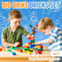 Strictly Briks Large Building Blocks Set for Kids - 108 Pieces in Blue, Green, Red, Yellow