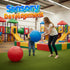 18-Inch (2 Pack, PlayBolt Jumbo Playground Balls Red & Blue) - Giant Large Inflatable Rubber Kickball for Kids