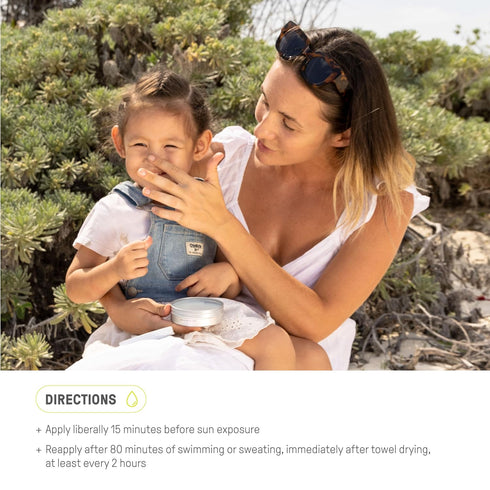30 3.0 oz Raw Elements Baby & Kids SPF Organic Sunscreen Tin, Non-Nano Zinc Oxide, Reef-Safe, Cruelty-Free, Gluten