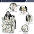 SUABO Backpack Tree Watercolor Pattern Baby Diaper Bag Large Bag Waterproof Travel Diaper Bags for Moms and Dads