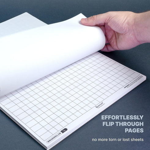11.3x7.9 50-Page Queensell Extra Large Mexican Train Score Pads in Mexican Train Accessories for Classic Domino Game