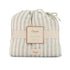 100% Crane Baby Organic Cotton Change Pad Cover, Neutral Stripe Pattern for Boys, Girls, Unisex, Ultra-Soft GOTS