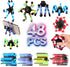Hdnpea Easter Basket Stuffers for Kids, 48PCS Glow Transformable Fidget Spinners for Kids