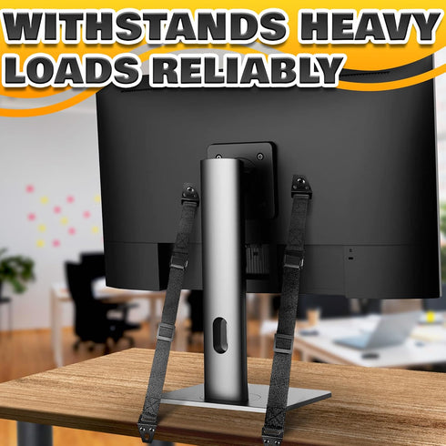 Setup 330 lbs, 19"-39" TV Safety Straps for Furniture Anchoring - Anti-Tip TV Straps Safety for Flat Screen, Easy