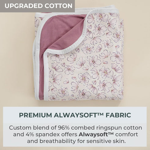 Premium Blossom Baby Blanket - Soft and Stretchy Quilt for Kids