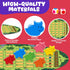 SkilLify 3-7, 2-6 Run Piggy Cooperative Board Game, Adorable Family Dice Game for Kids Ages Color Matching Board Game