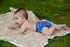 2 Layer Blanket, Muslin Cotton Jacquard Bed Blanket, Lightweight Super Soft and Warm, Crib Blanket