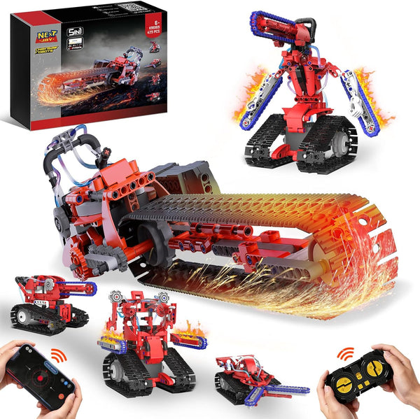STEM Robot kit for Kids Ages 8-12, 5 In1 Science Building Blocks
