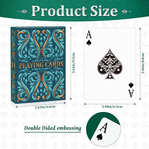 Wkchxd 2 Pack, Set, Playing Cards Deck of Cards, Standard Playing Cards for Adult, Premium Poker Card Deck of Playing