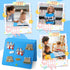 Windkream 16 Pack Sets 16 Felt Board Story Flannel Felt Story Board Pieces with a Multi Functional Pieces Storage