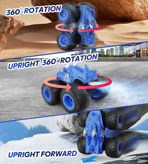 2.4GHz 3 4 5 6 7 8 BAODLON Remote Control Monster Car, RC Monster Trucks Toys for Years Old Boys Kids, All Terrain RC