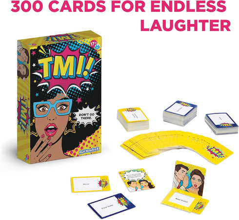 TMI - Fun Party Card Game with Suggestive Humor - Don't Go There, Too Much Information - for Ages 17+ - with 4 or More Players