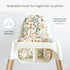 Yeah Baby Goods Wipeable Cushion Cover (Daisy Dreams) - Compatible with The IKEA Antilop Highchair - Soft, Waterproof