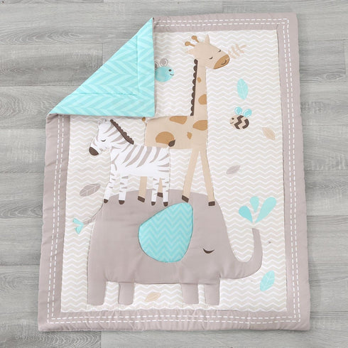 Set 3-Piece Set Set Wowelife Elephant Crib Bedding Gray, Premium Baby Bedding Elephant, Safari Newborn& Infant Nursery