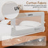 UWRVH 75" 28" Folding Bed Rail Guard for Toddlers,Safety Toddler Bed Rails,Baby Bed Rails- U-Shape No Drilling Design