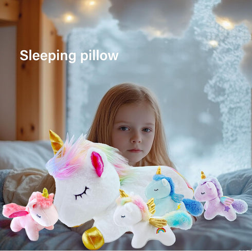 Mommy 4 Tummy,Kawaii Unicorn Stuffed Animal,Cute Unicorn Stuffed Animal with Baby Unicorns Plush in Unicorn Plush Toy