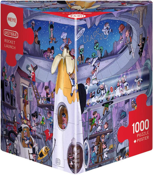 Heye 29790 "Rocket Launch Oesterle Puzzle, 1000-Piece