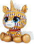 P.Lushes Designer Fashion Pets Natalie Von Corn Premium Unicorn Stuffed Animal, 6”, Gold and Blue