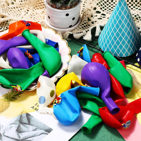 50 Pieces Art Party Balloons, Printed Latex Balloons for Classroom Paint Class and Birthday Party Decoration