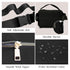 Pack, printe Small Diaper Bag with Portable Changing Pad, Crossbody Women Waist Bag with Wipes Pocket for Travel