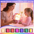 Dimmable 7 Night Light for Kids, Rechargeable Silicone LED Nightlight with Colors, Baby Nursery Night Lamp, Touch
