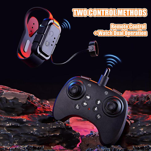 Virellia 3 Upgraded Flying Sword RC Drone with Colorful LED Lights, ABS Metal Remote Control Airplane with Hand Gesture