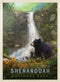 MyPuzzle Shenandoah National Park: Bear Family Vintage Poster - Premium 1000 Piece Jigsaw Puzzle for Adults