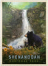 MyPuzzle Shenandoah National Park: Bear Family Vintage Poster - Premium 1000 Piece Jigsaw Puzzle for Adults