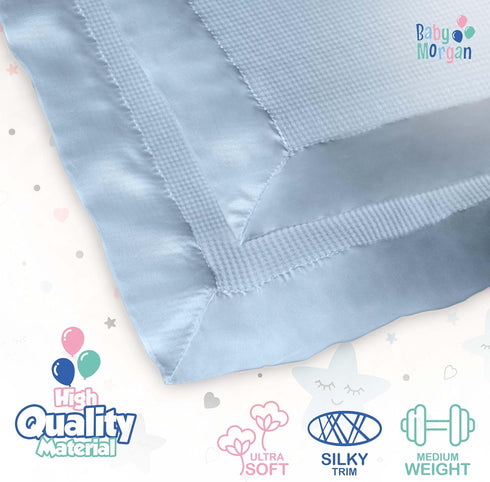 18" 20" Thermal Waffle Knit Baby Blanket - Soft Breathable Mini Blanket for Newborns and Infants - Toddler Blankey