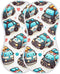 FLildon Muslin Burp Cloth for Baby 2PCS Cute Police Cars Super Absorbent Burping