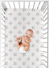Sweet Jojo Designs Red and White Baby or Toddler Fitted Crib Sheet for Baseball Patch Sports Collection