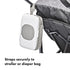On-The-Go Wipes Dispenser with Diaper Pouch in Gray