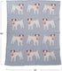 40" 32" Creative Co-Op Cotton Knit Baby Blanket with Terrior Dogs, L x W