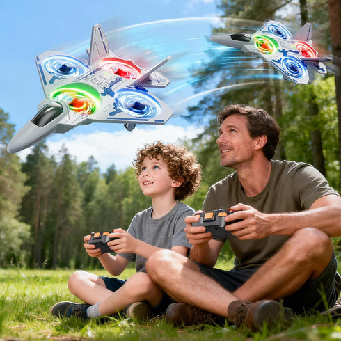 Xelabrion 4-6-8-10-12, 360 Remote Control Airplane Drone for Kids Ages RC Plane Jet Drone with One Key Take