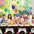 Tatuo 3 PCS Video Game Table Cover - Game Theme Plastic Table Cloth for Boys Girls Kids, 54 x 108 Inch (Cool Black)