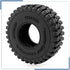 Soft Rubber RC 1.0 Tires, 58MM with Foam Insert, 4PCS for 1/18 TRX4M Upgrades, 1/24 SCX24 Tires